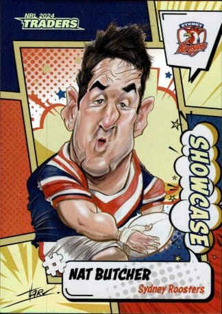 2024 NRL Traders Showcase Case Card - SCC16 Nat Butcher Sydney Roosters