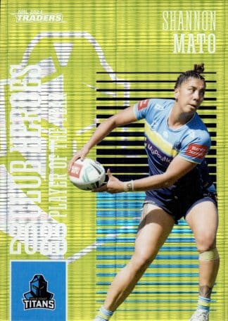 2024 NRL Traders Club Hero Green - CHG10 Shannon Mato Gold Coast Titans
