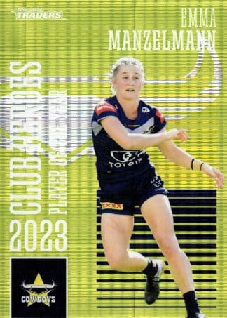 2024 NRL Traders Club Hero Green - CHG16 Emma Manzelmann North QLD Cowboys