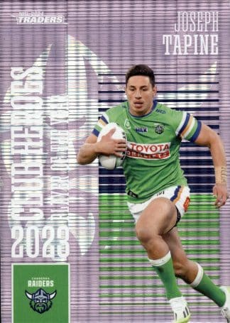 2024 NRL Traders Club Hero Violet - CHV03 Joseph Tapine Canberra Raiders