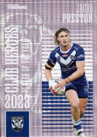 2024 NRL Traders Club Hero Violet - CHV05 Jacob Preston Canterbury Bulldogs