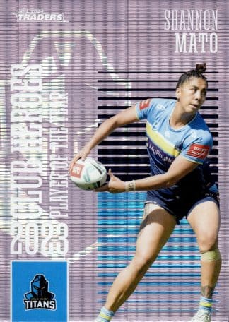 2024 NRL Traders Club Hero Violet - CHV10 Shannon Mato Gold Coast Titans