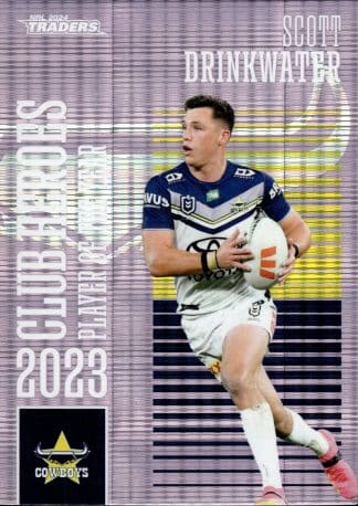 2024 NRL Traders Club Hero Violet - CHV15 Scott Drinkwater North QLD Cowboys