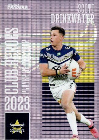 2024 NRL Traders Club Hero Violet - CHV15 Scott Drinkwater North QLD Cowboys