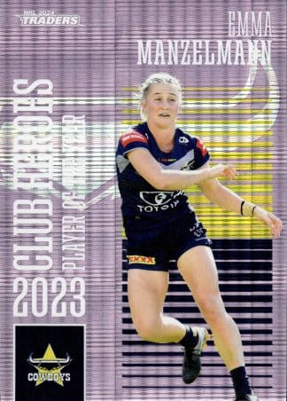 2024 NRL Traders Club Hero Violet - CHV16 Emma Manzelmann North QLD Cowboys