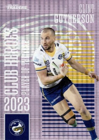 2024 NRL Traders Club Hero Violet - CHV17 Clint Gutherson Parramatta Eels