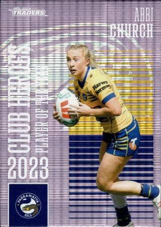 2024 NRL Traders Club Hero Violet - CHV18 Abbi Church Parramatta Eels