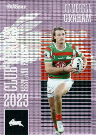 2024 NRL Traders Club Hero Violet - CHV20 Campbell Graham South Sydney Rabbitohs
