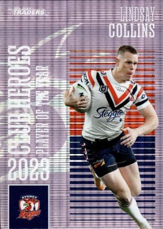 2024 NRL Traders Club Hero Violet - CHV23 Lindsay Collins Sydney Roosters