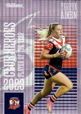 2024 NRL Traders Club Hero Violet - CHV24 Tarryn Aiken Sydney Roosters