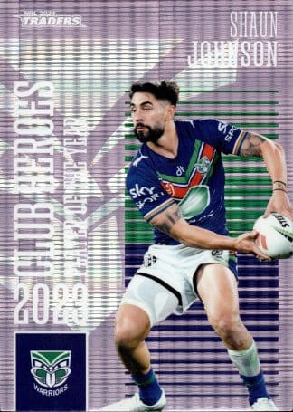 2024 NRL Traders Club Hero Violet - CHV25 Shaun Johnson Warriors