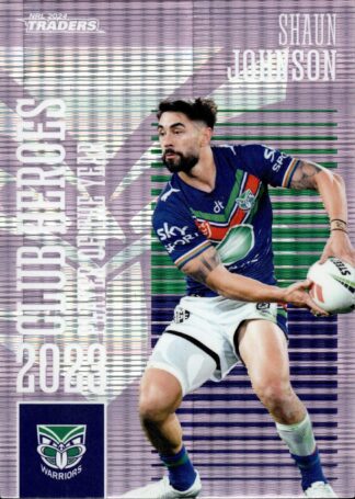 2024 NRL Traders Club Hero Violet - CHV25 Shaun Johnson Warriors