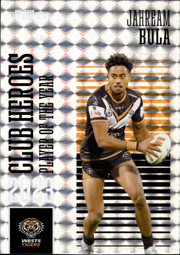 2024 NRL Traders Club Hero Priority - CHP42 Jahream Bula Wests Tigers