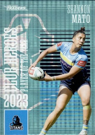 2024 NRL Traders Club Hero Teal - CHT10 Shannon Mato Gold Coast Titans