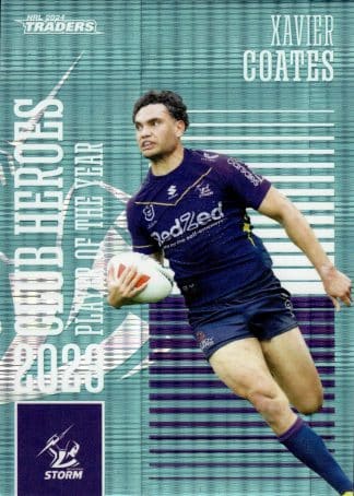 2024 NRL Traders Club Hero Teal - CHT12 Xavier Coates Melbourne Storm