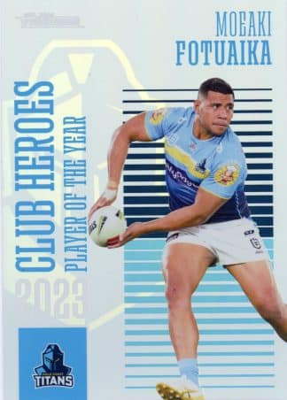 2024 NRL Traders Club Heroes - CH14 Moeaki Fotuaika Gold Coast Titans