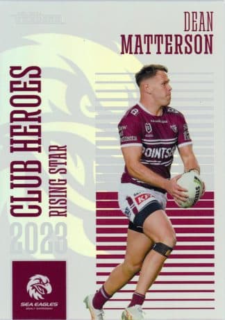 2024 NRL Traders Club Heroes - CH18 Dean Matterson Manly Sea Eagles