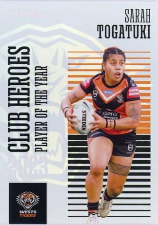 2024 NRL Traders Club Heroes - CH44 Sarah Togatuki Wests Tigers