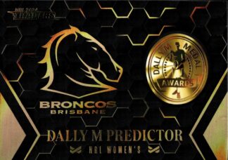 2024 NRL Traders NRLW Dally M Predictor - DMP18 Brisbane Broncos
