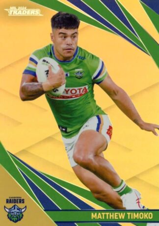 2024 NRL Traders Gold Specials - GS017 Matthew Timoko Canberra Raiders