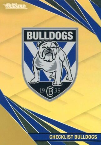 2024 NRL Traders Gold Specials - GS019 Checklist Canterbury Bulldogs