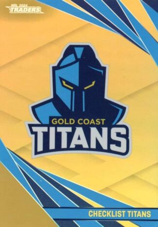 2024 NRL Traders Gold Specials - GS046 Checklist Gold Coast Titans