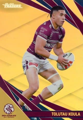 2024 NRL Traders Gold Specials - GS059 Tolutau Koula Manly Sea Eagles