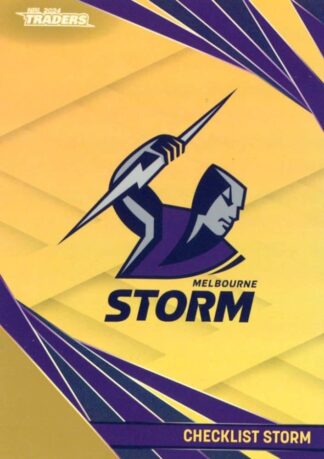 2024 NRL Traders Gold Specials - GS064 Checklist Melbourne Storm