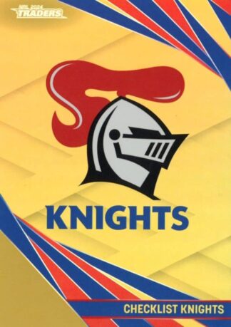 2024 NRL Traders Gold Specials - GS073 Checklist Newcastle Knights