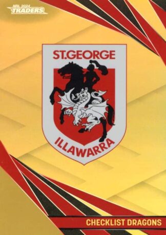 2024 NRL Traders Gold Specials - GS118 Checklist St George Dragons