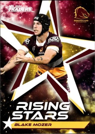 2024 NRL Traders Rising Stars - RS02 Blake Mozer Brisbane Broncos