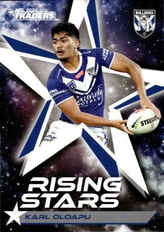 2024 NRL Traders Rising Stars - RS11 Karl Oloapu Canterbury Bulldogs