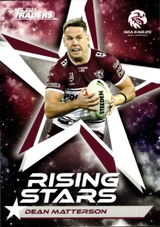2024 NRL Traders Rising Stars - RS28 Dean Matterson Manly Sea Eagles