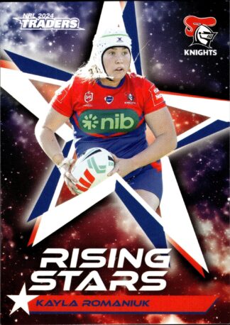 2024 NRL Traders Rising Stars - RS37 Kayla Romaniuk Newcastle Knights