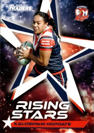 2024 NRL Traders Rising Stars - RS62 Kalosipani Hopoate Sydney Roosters
