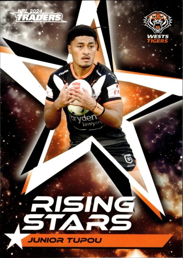 2024 NRL Traders Rising Stars - RS68 Junior Tupou Wests Tigers