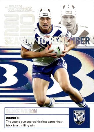 2024 NRL Traders Season To Remember - SR09 Blake Wilson Canterbury Bulldogs