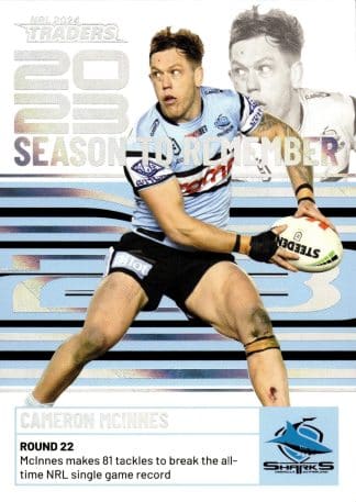 2024 NRL Traders Season To Remember - SR11 Cameron McInnes Cronulla Sharks