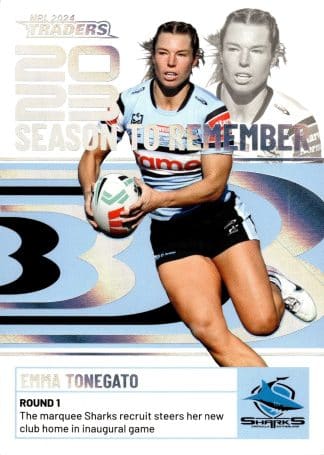 2024 NRL Traders Season To Remember - SR12 Emma Tonegato Cronulla Sharks
