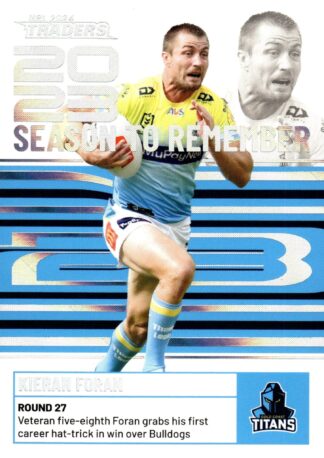 2024 NRL Traders Season To Remember - SR17 Kieran Foran Gold Coast Titans