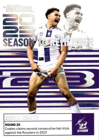 2024 NRL Traders Season To Remember - SR23 Xavier Coates Melbourne Storm