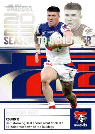 2024 NRL Traders Season To Remember - SR25 Bradman Best Newcastle Knights