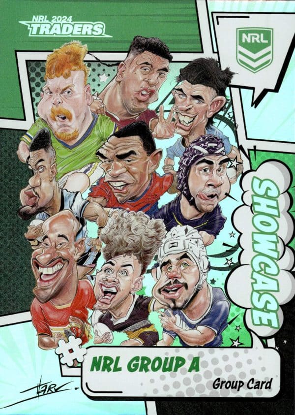 2024 NRL Traders Showcase Caricatures - S01 Group Card
