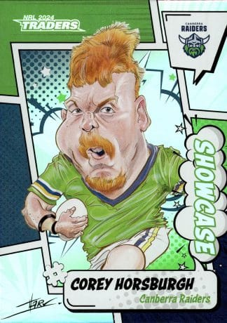 2024 NRL Traders Showcase Caricatures - S03 Corey Horsburgh Canberra Raiders