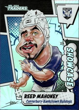 2024 NRL Traders Showcase Caricatures - S04 Reed Mahoney Canterbury Bulldogs