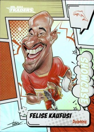 2024 NRL Traders Showcase Caricatures - S06 Felise Kaufusi Dolphins