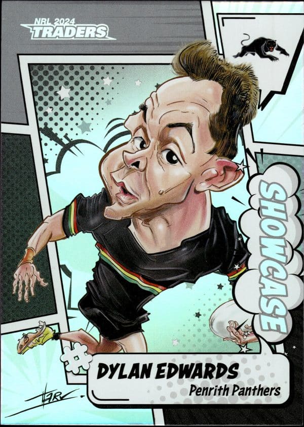 2024 NRL Traders Showcase Caricatures - S13 Dylan Edwards Penrith Panthers