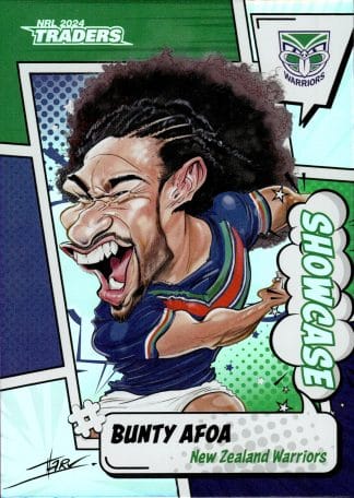 2024 NRL Traders Showcase Caricatures - S17 Bunty Afoa Warriors