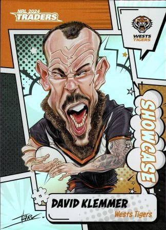 2024 NRL Traders Showcase Caricatures - S18 David Klemmer Wests Tigers