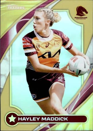 2024 NRL Traders NRLW Women Gold - WG05 Hayley Maddick Brisbane Broncos